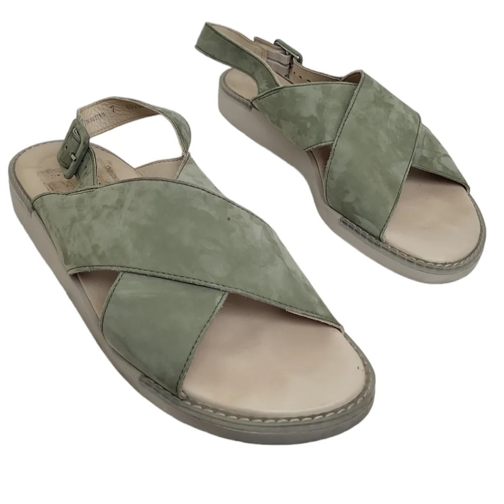 PAUL GREEN HERB NUBUK Sandals